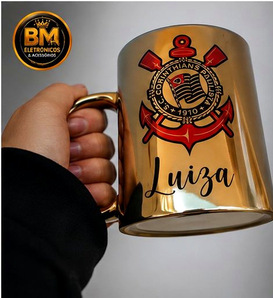 Caneca Cromada Personalizada
